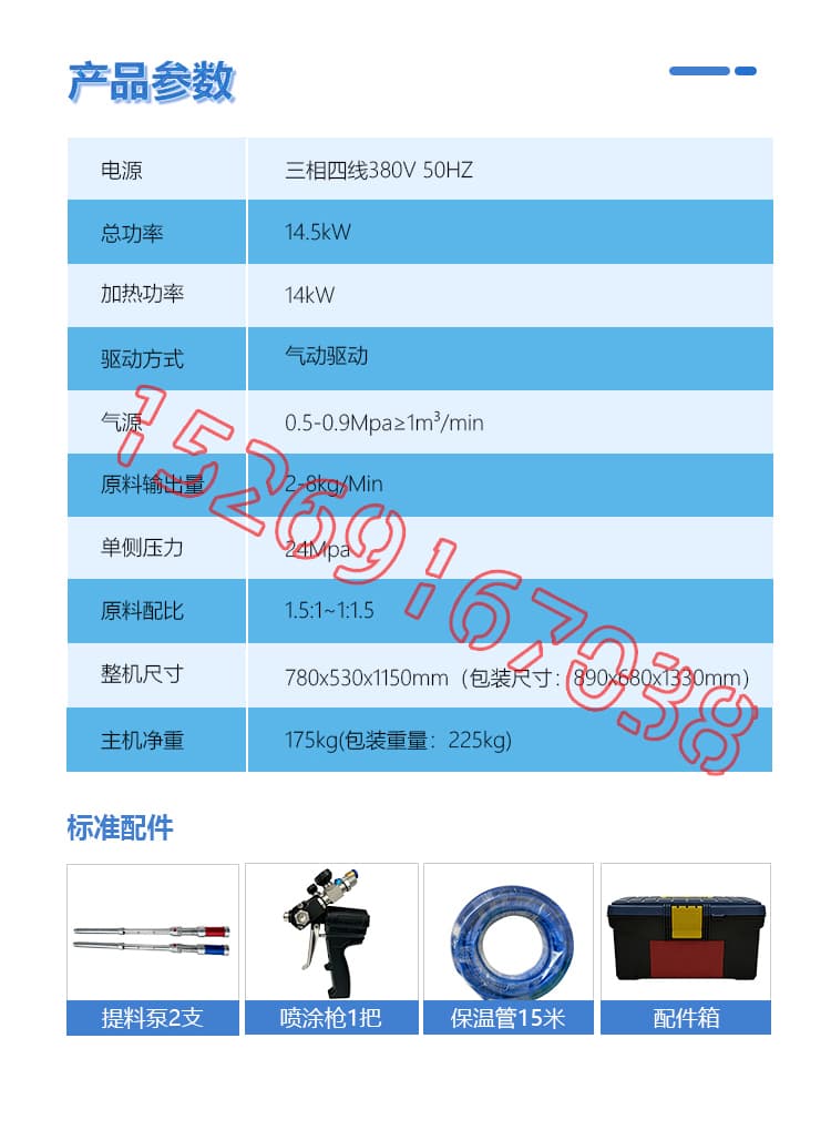 JNJX-Q30K气动聚脲聚氨酯变比喷涂机设备详情介绍图片5
