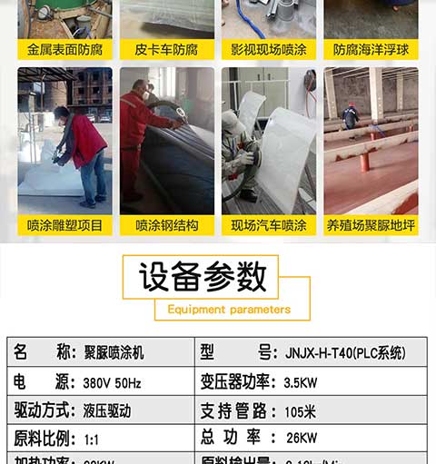 JNJX-H-T40-PLC编程聚脲喷涂设备(图3) JNJX-H-T40-PLC编程聚脲喷涂设备3