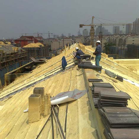 屋顶保温聚氨酯喷涂案例