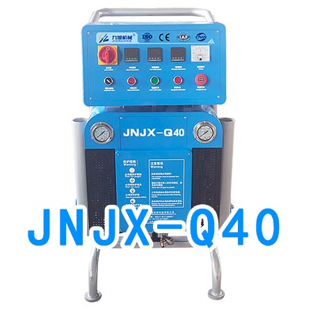 冷库墙体保温聚氨酯喷涂机现场施工(图2) JNJX-Q40聚氨酯喷涂机